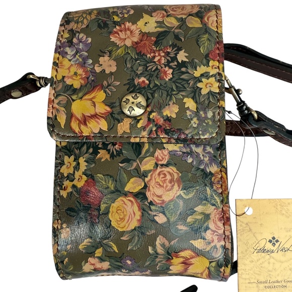 Patricia Nash Rivalta Crossbody Mini Bag – English Country Floral – NWT - Picture 4 of 15